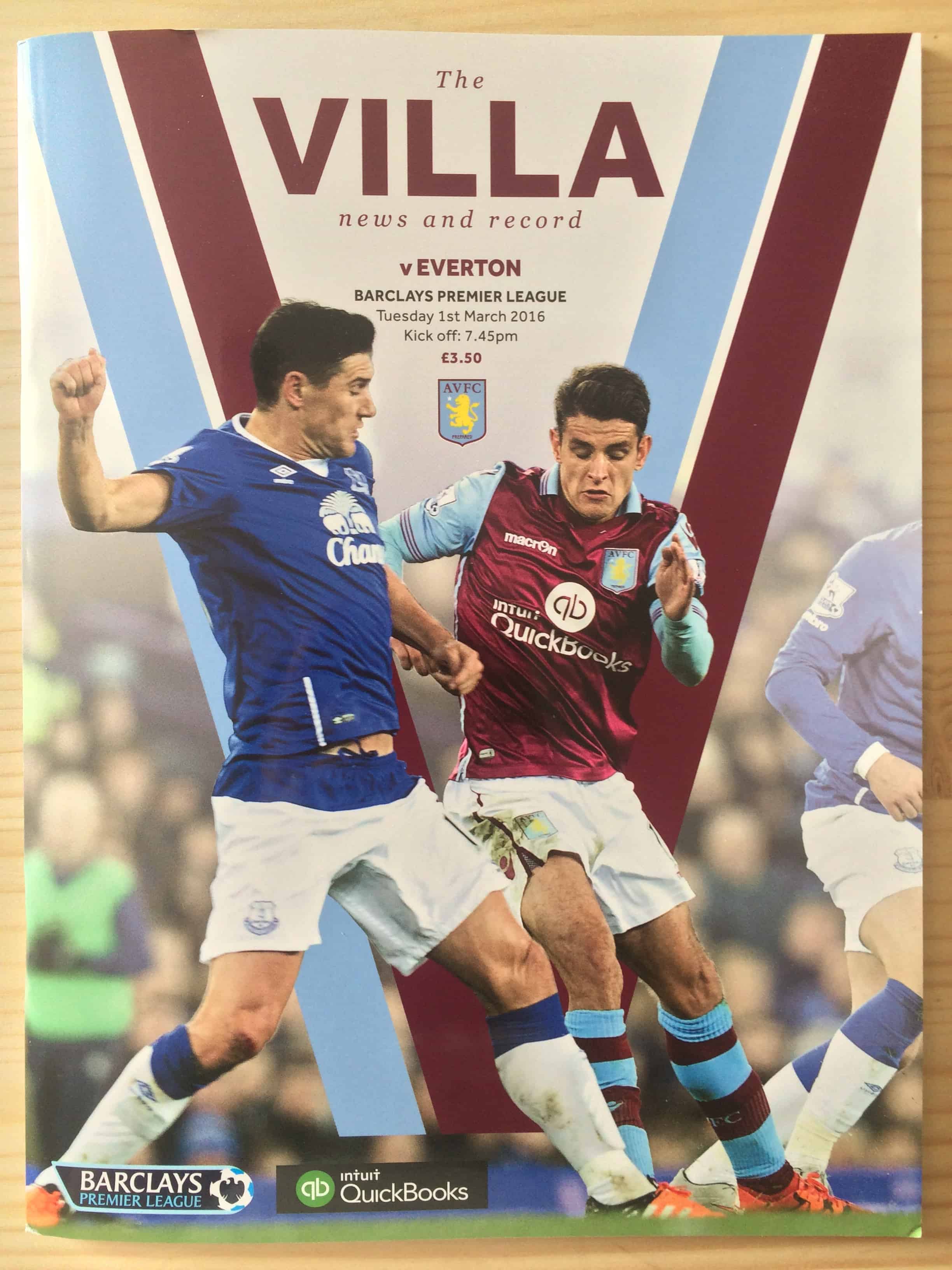 Aston Villa FC v Everton FC